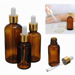 30 50 100ml Amber Glass Essential Oil Dropper Bottles Vials Containers